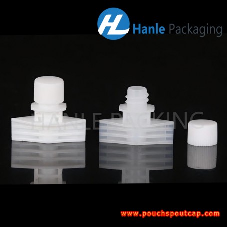 Dia 5.5mm cosmetic pouch caps and spout plastic, top quality spout cap in china - HL055D Dia 5.5mm cosmetic pouch caps and spout plastic, top quality spout cap in china - HL055D